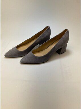 Marc Fisher LTD Womens Lewisa Pointed Toe Pump Dark Grey Suede Heel Sz 11